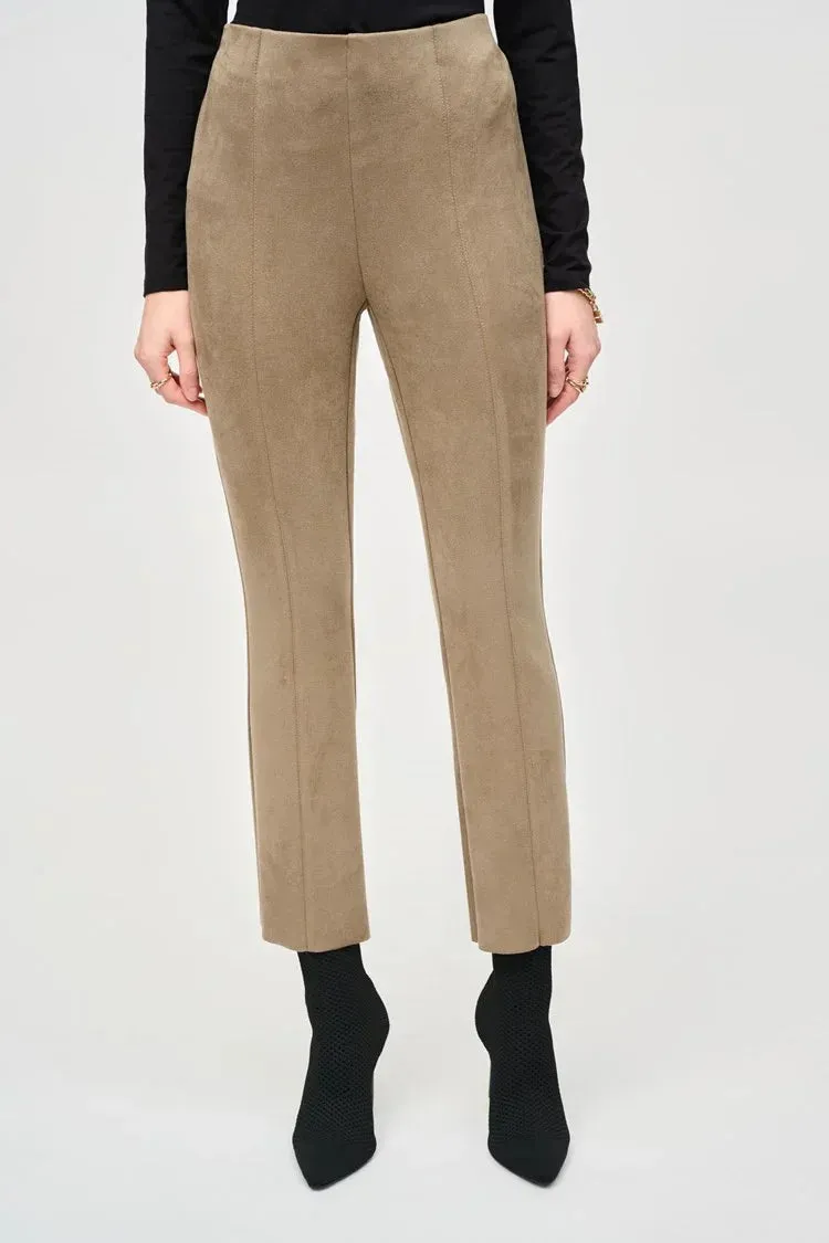 Scuba Suede Flared Pants