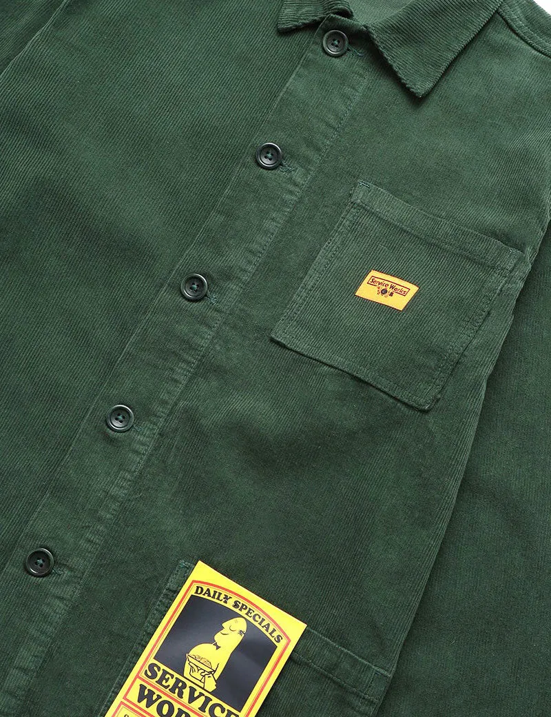 Service Works Corduroy Coverall Jacket Forest Green