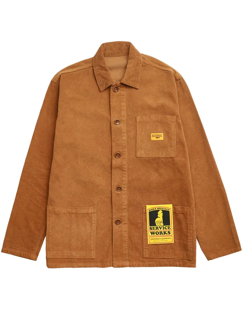 Service Works Corduroy Coverall Jacket Pecan