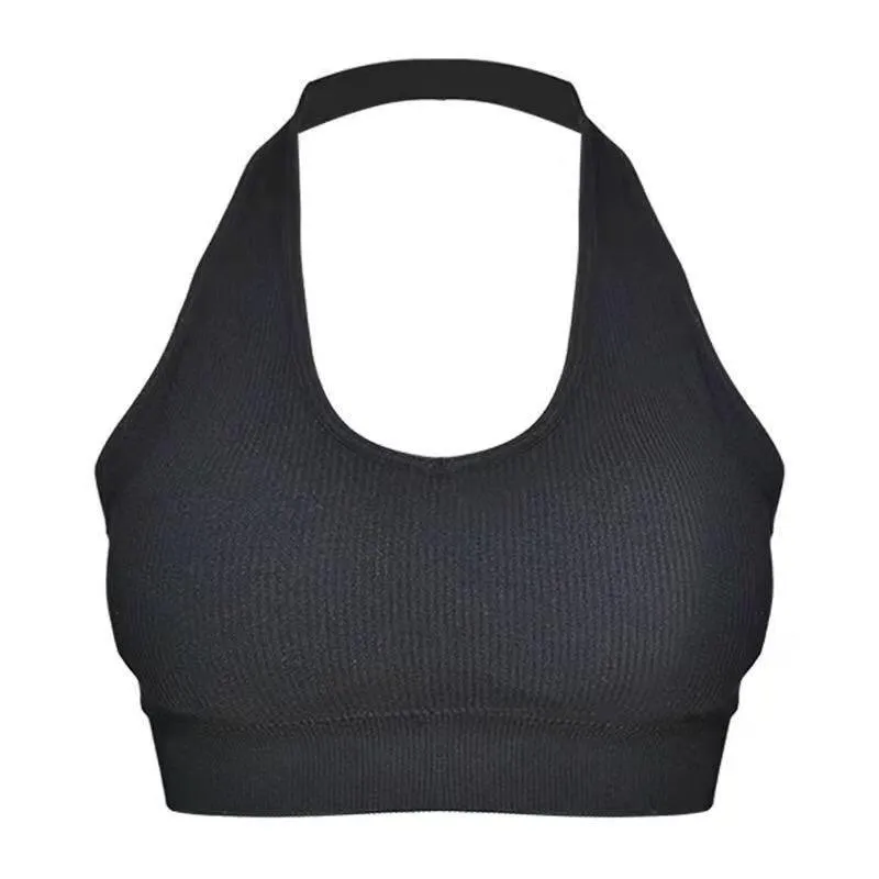 Sexy Halter Backless Bra Camisole for Women's Sports and Lingerie