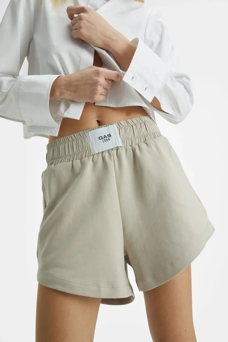 Shorts flare donna Beige