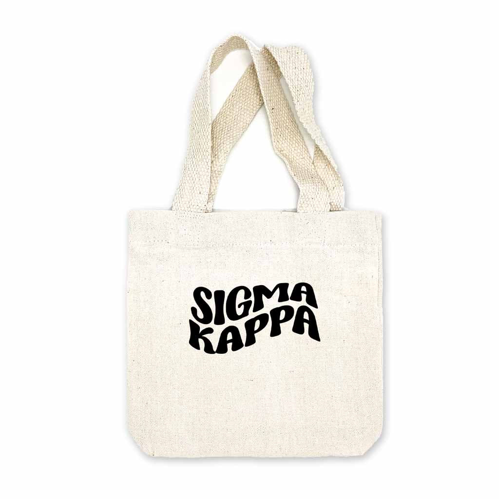 Sigma Kappa Mod Sorority Name Mini Tote Gift Bag