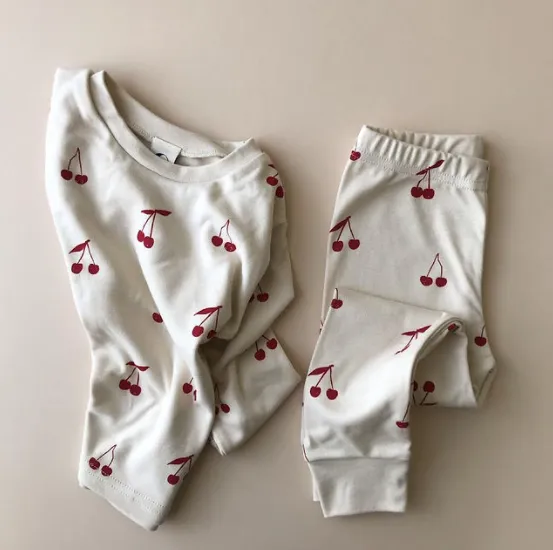 Sleepy Doe Kids Classic PJ Set- Cherries