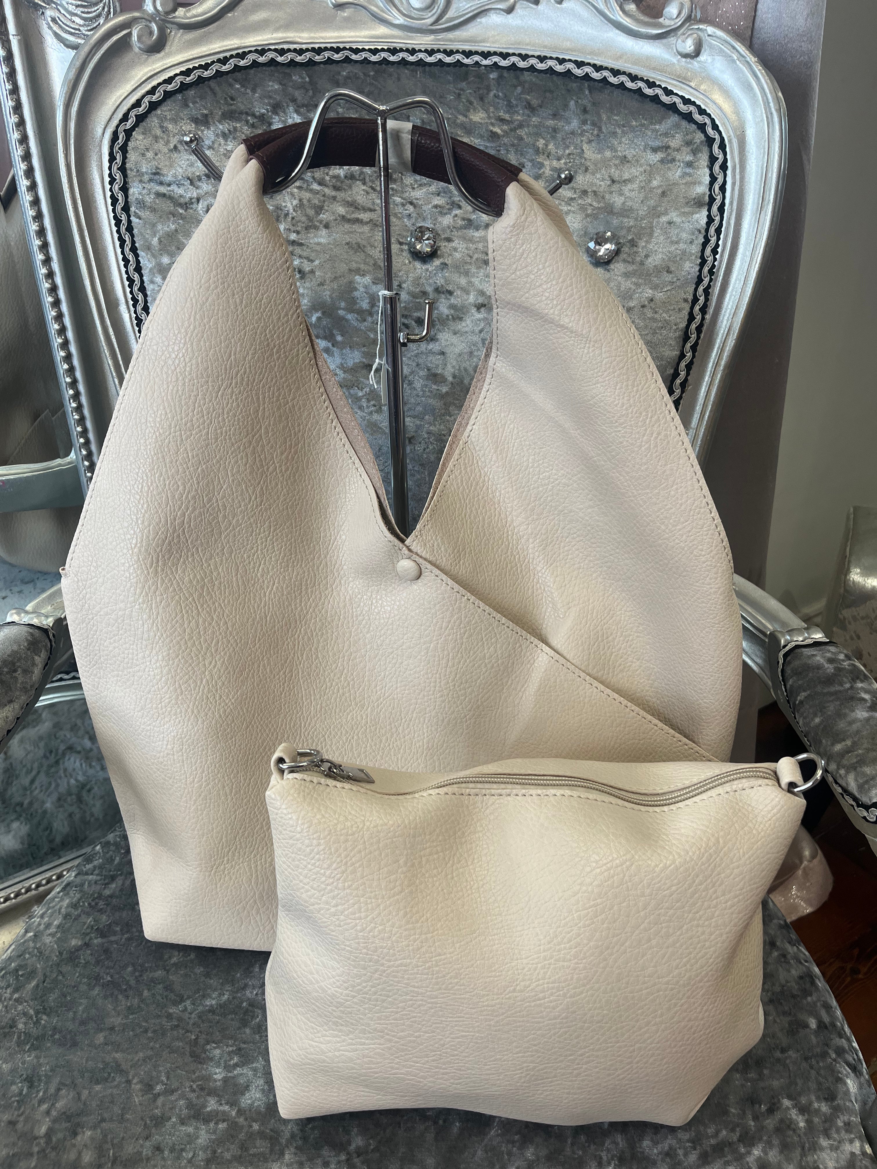 Slouchy Bag in a Bag > Cream