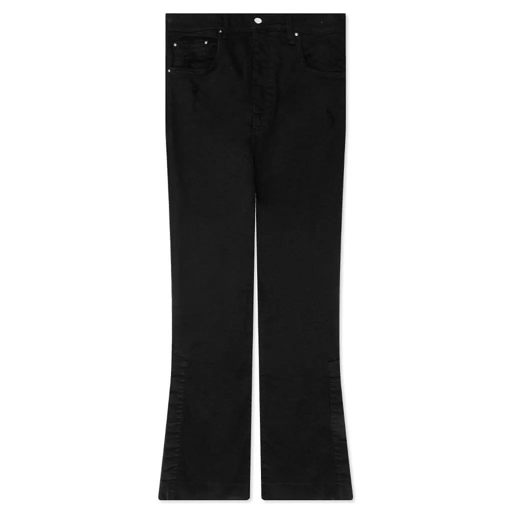 Stack Kick Flare Jean - Black