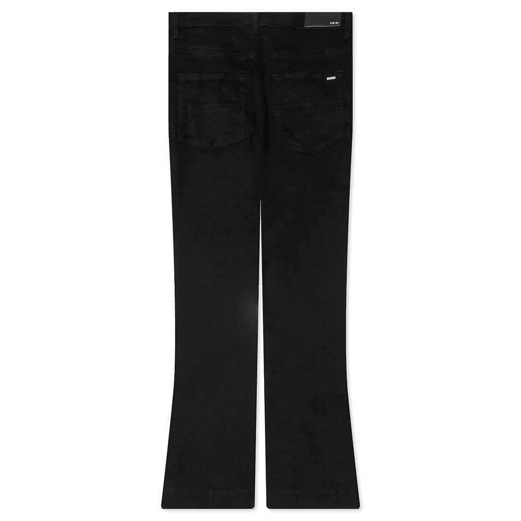 Stack Kick Flare Jean - Black