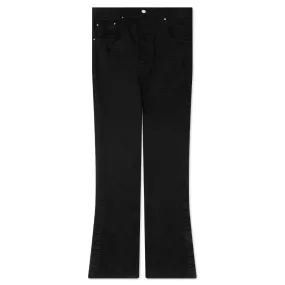 Stack Kick Flare Jean - Black