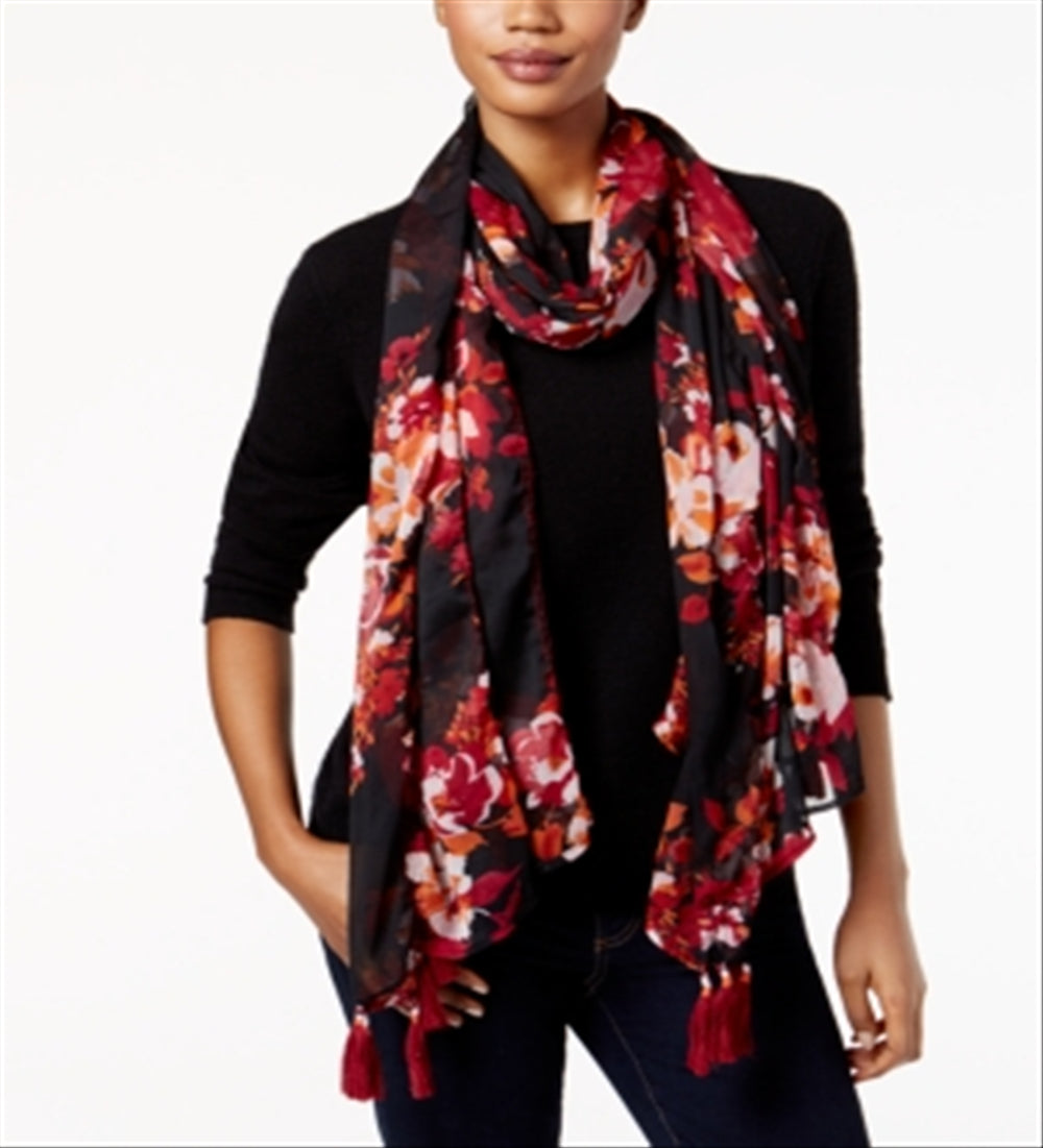 Steve Madden Women's Rosy Night Scarf Black Size Regular