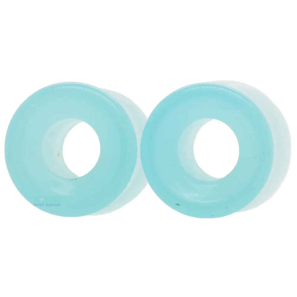 Stone Double Flare Eyelets - Mint Opalite