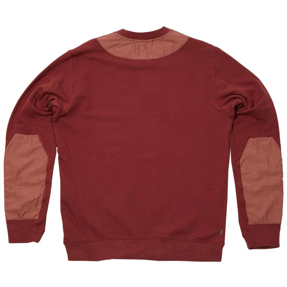 Stone Island Shadow Project Garment Dyed Fleece CrewBordeaux