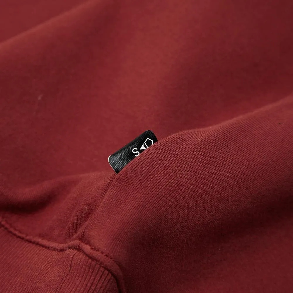 Stone Island Shadow Project Garment Dyed Fleece CrewBordeaux