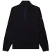 Stone Island Stretch Wool 1/4 Zip Knit Navy