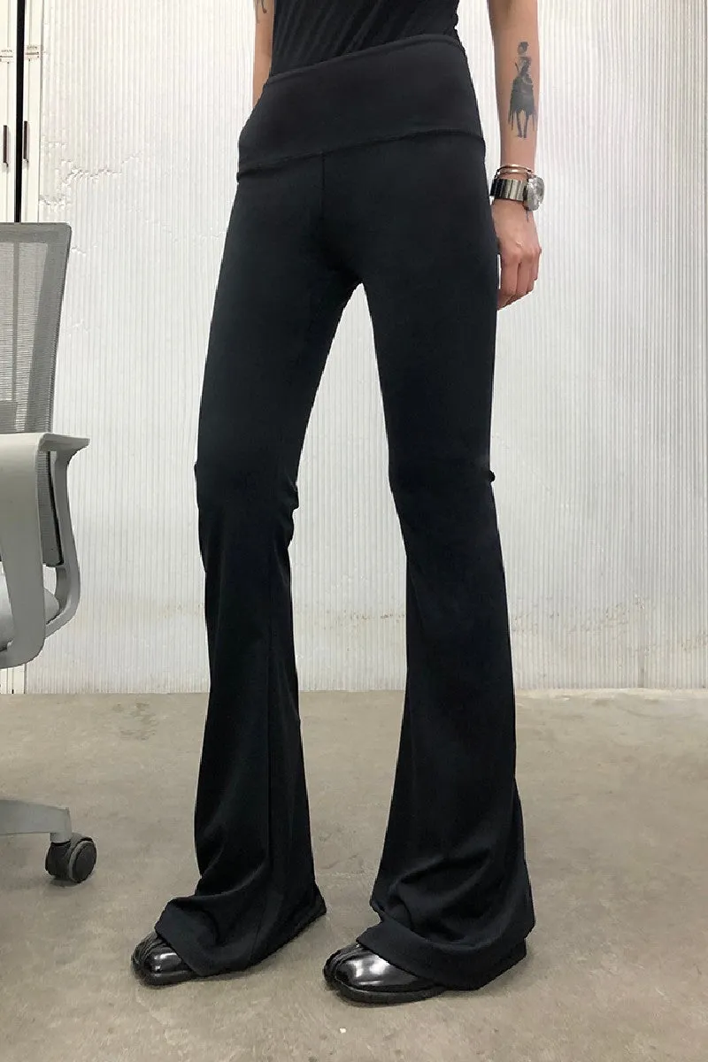 Streamlined Black Athletic Flares