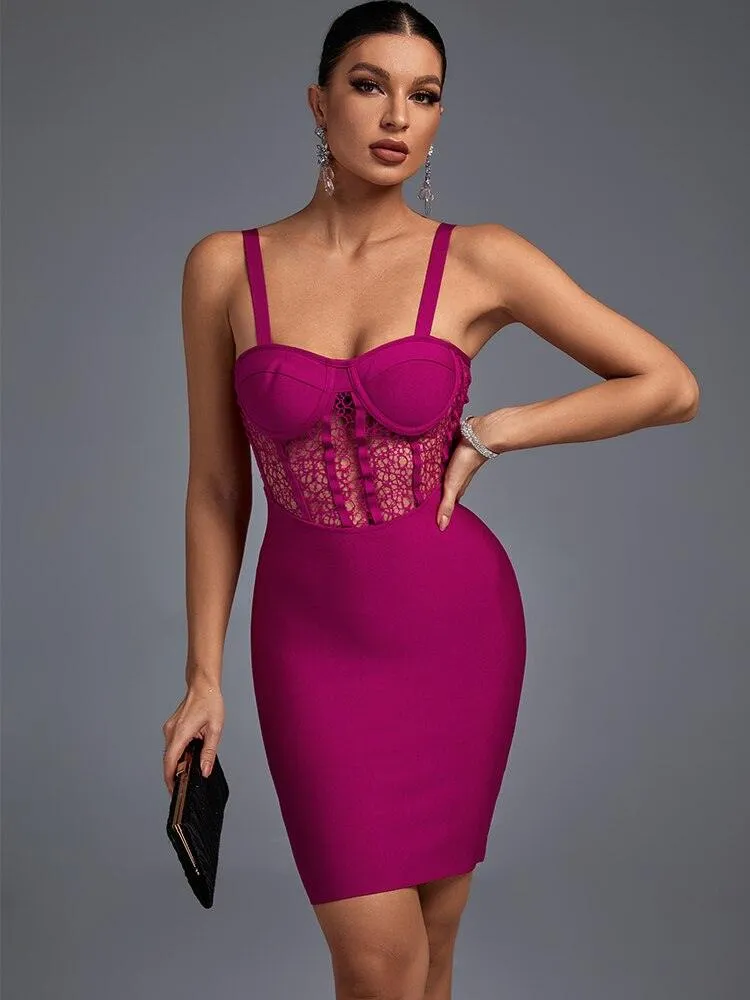 Style Sexy Lace Bandage Party Dress