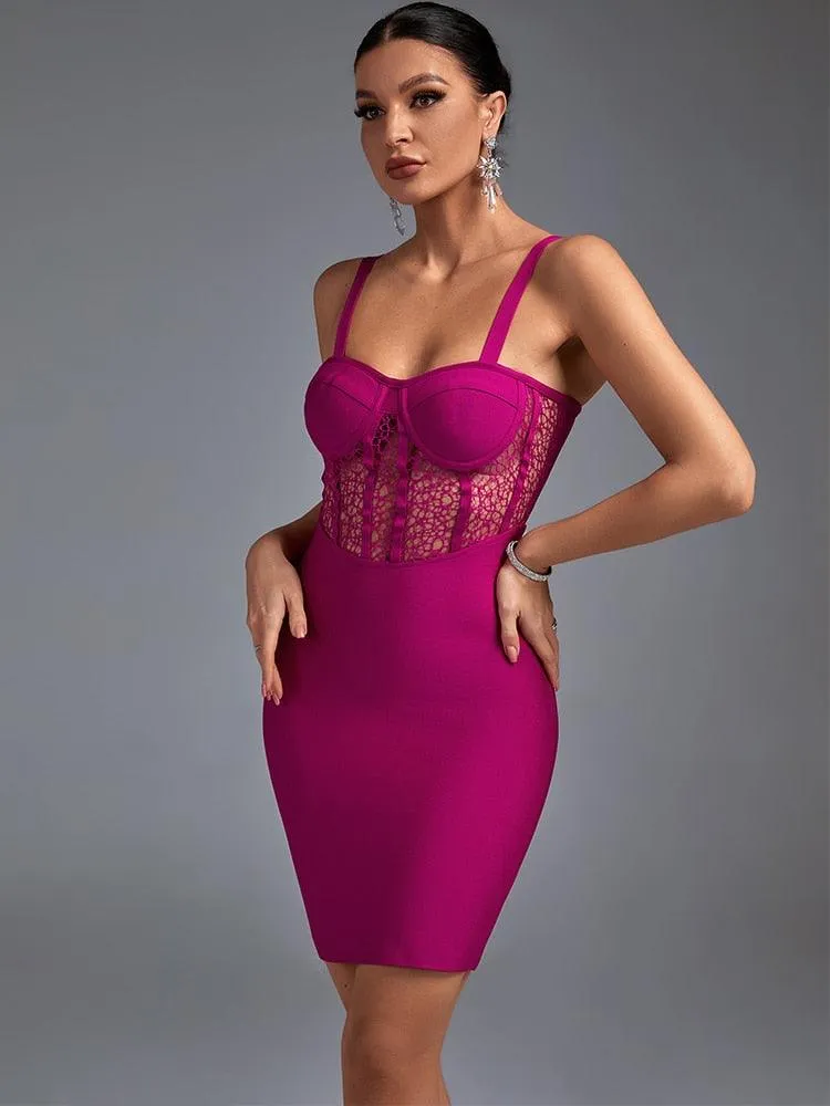 Style Sexy Lace Bandage Party Dress