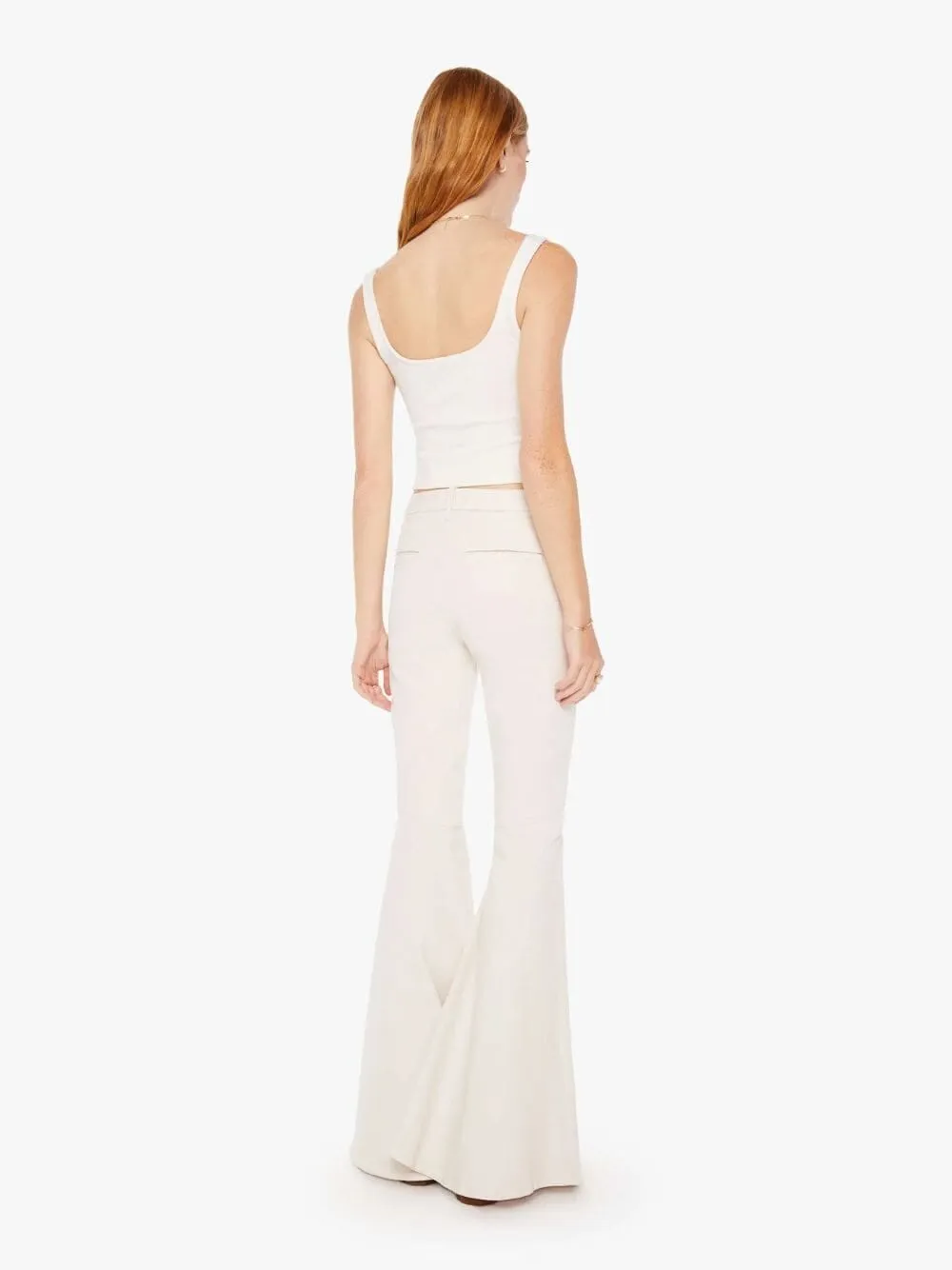 Super Cha Cha Cream High-Rise Flared Trousers