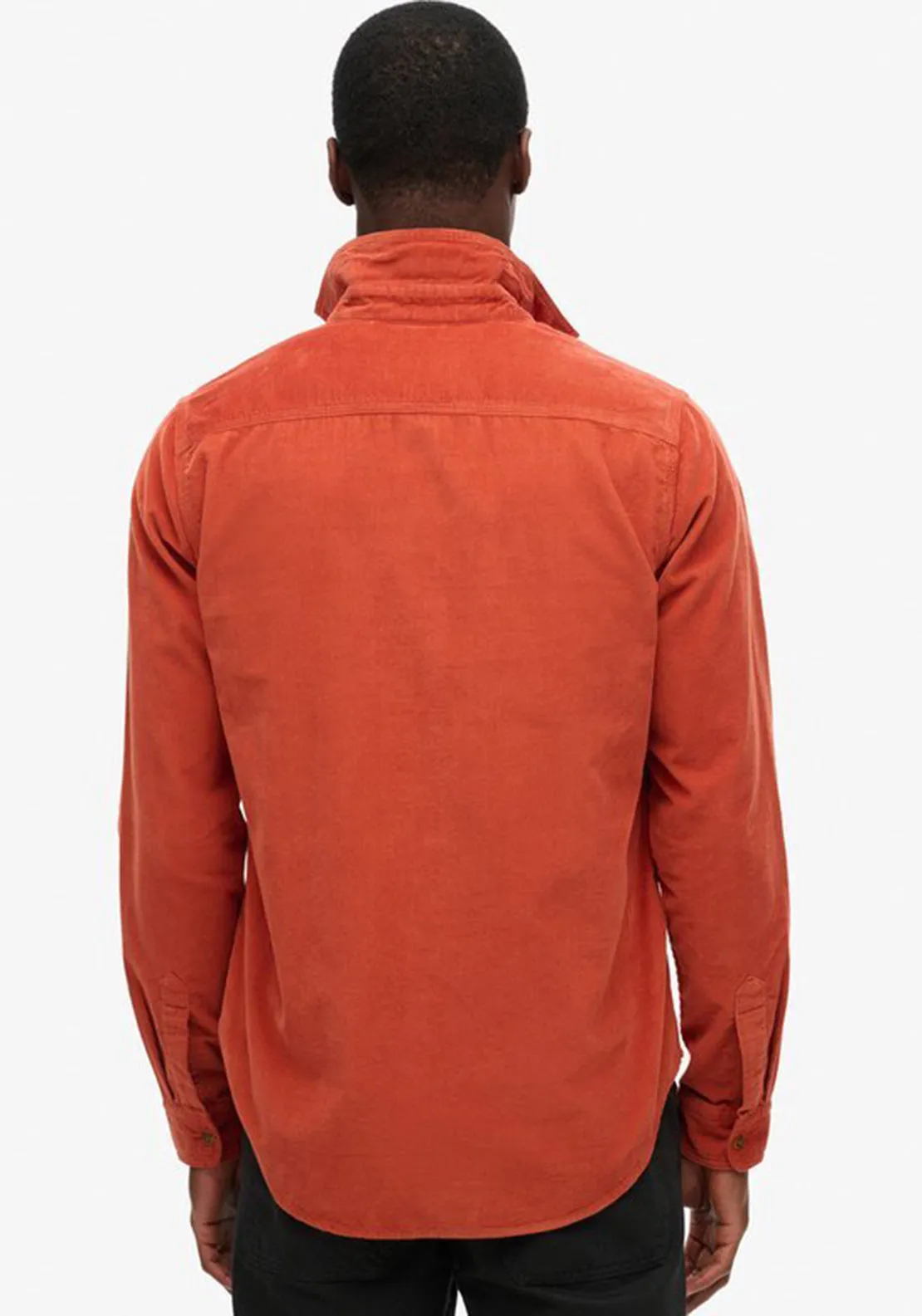 Superdry Trailsman Corduroy Workwear Shirt, Burnt Orange