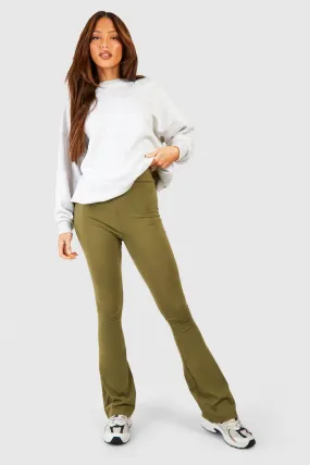 Tall Cotton Jersey Knit Ruched Booty Boosting Flares