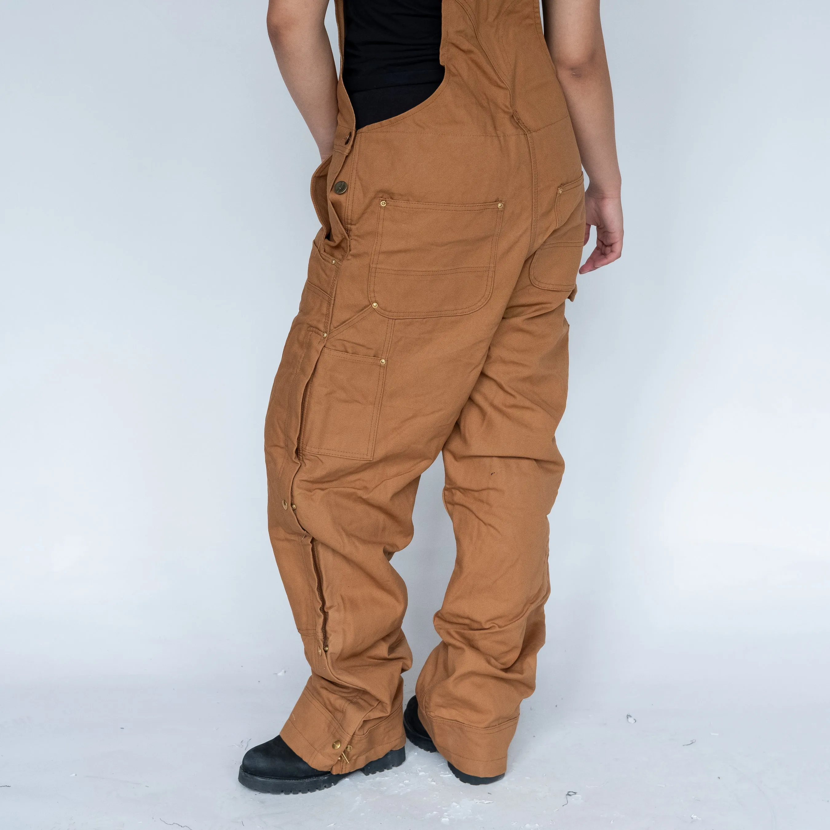 Tan y2ks Carhartt Deadstock Denim Baggy Dungarees (L)