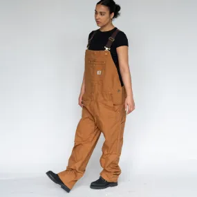 Tan y2ks Carhartt Deadstock Denim Baggy Dungarees (XL)