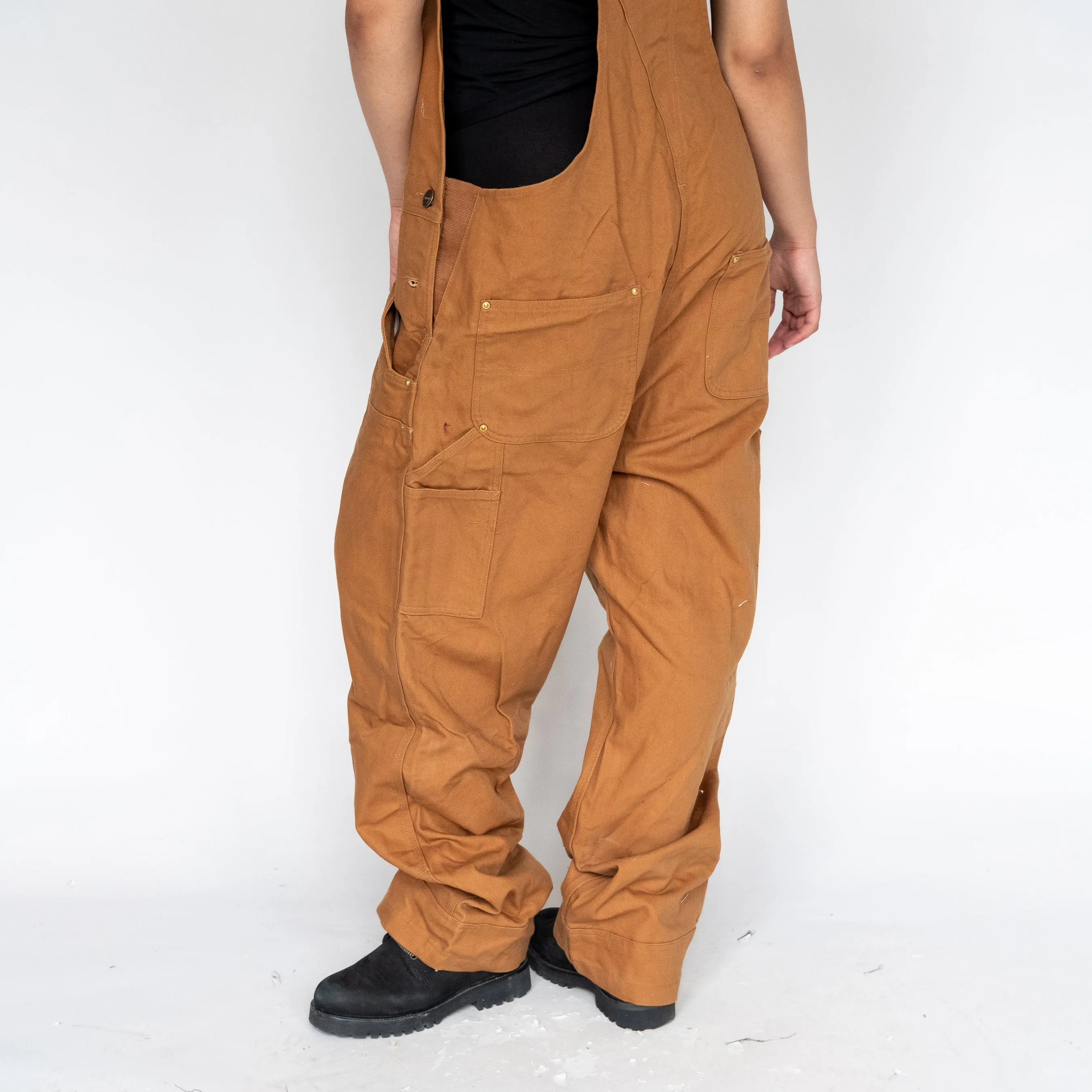 Tan y2ks Carhartt Deadstock Denim Baggy Dungarees (XL)