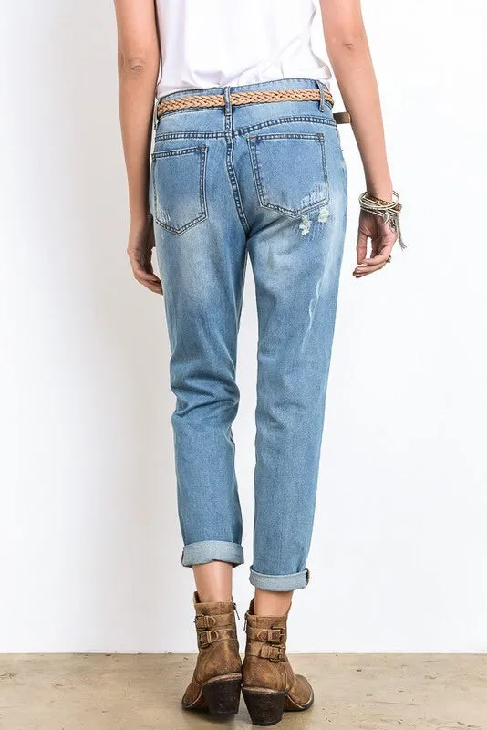 The Distressed Boyfriend Jean