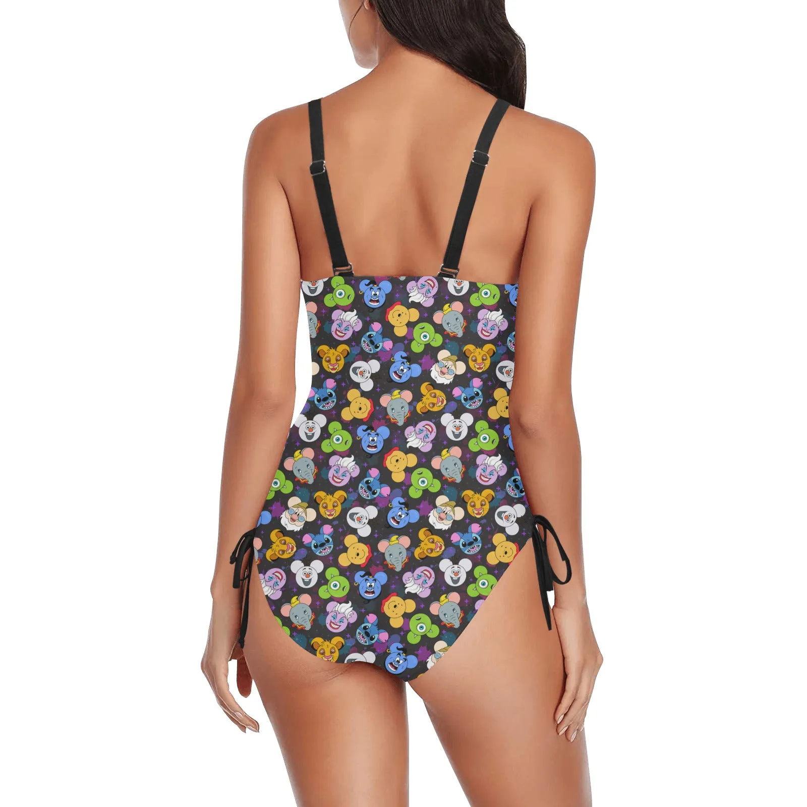 The Magical Gang Drawstring Side Women's One-Piece Swimsuit