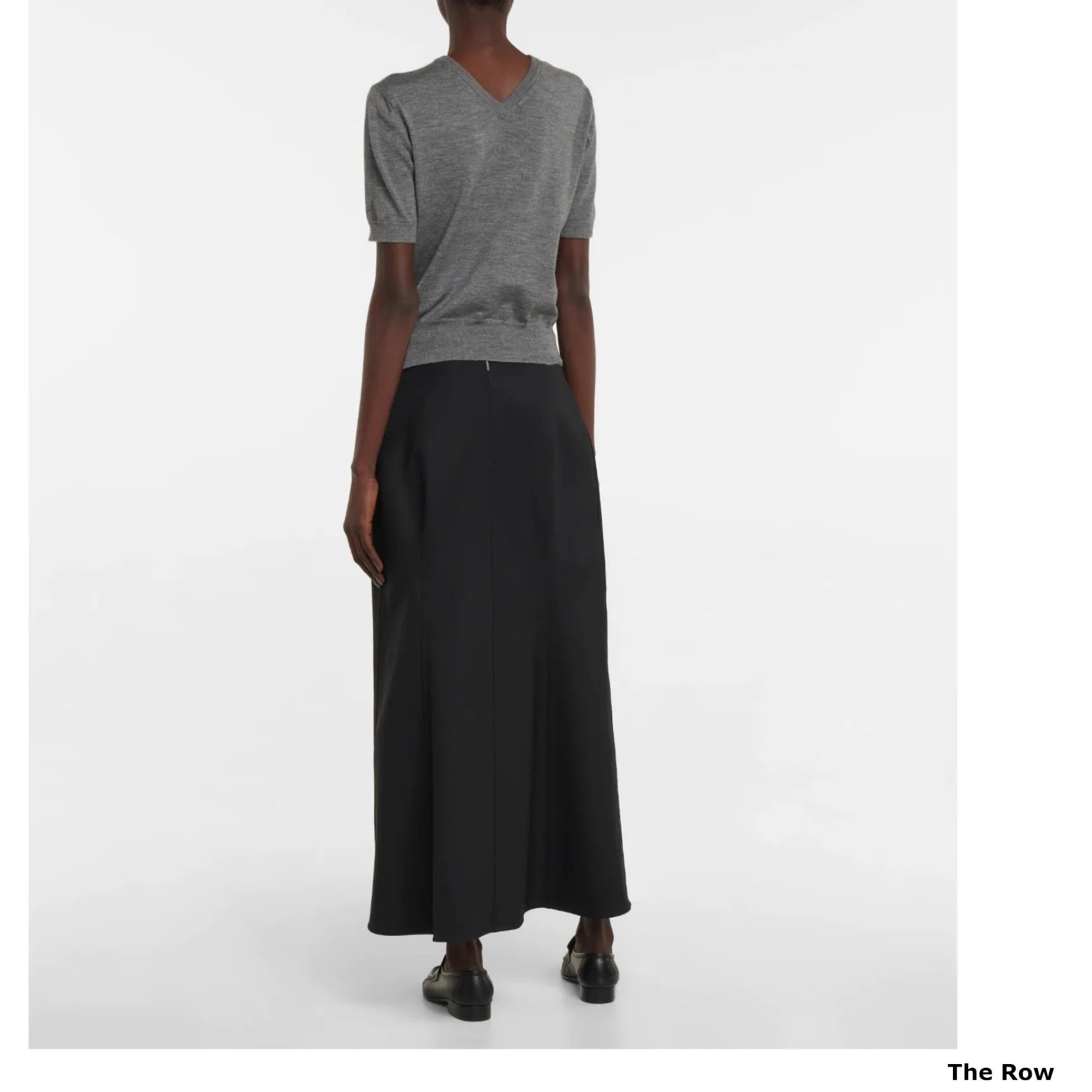 The Row  |Crew Neck Wool Silk Blended Fabrics Plain Medium