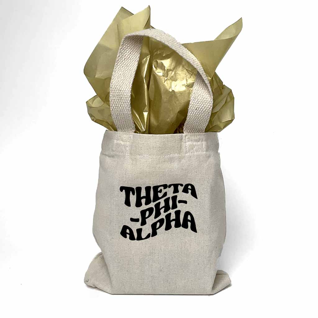 Theta Phi Alpha Mod Sorority Name Mini Tote Gift Bag