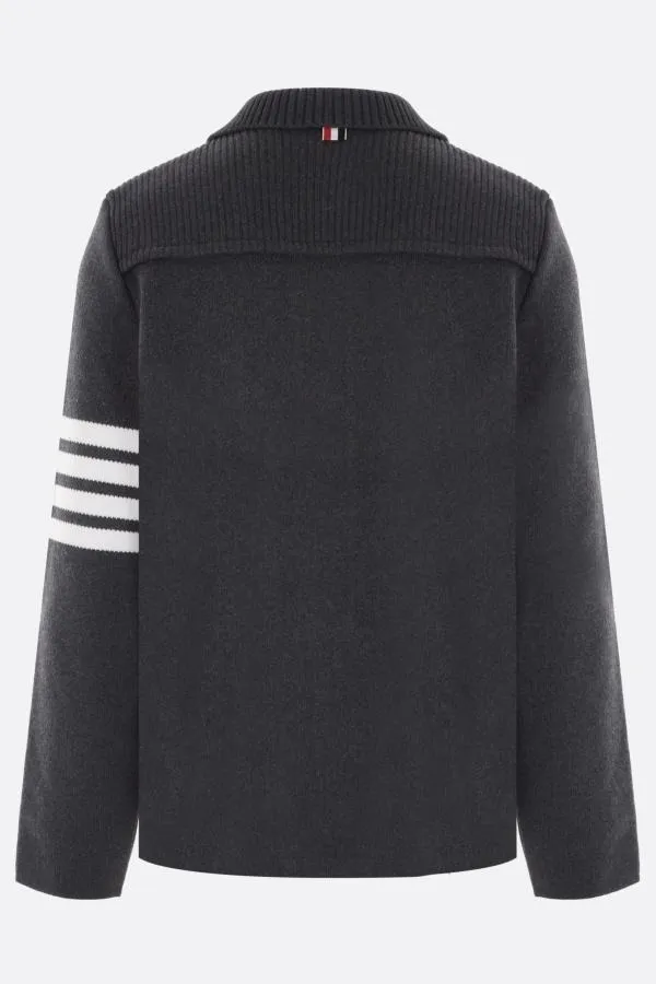 THOM BROWNE  |Cashmere Nylon Plain Cotton Designers Cardigans