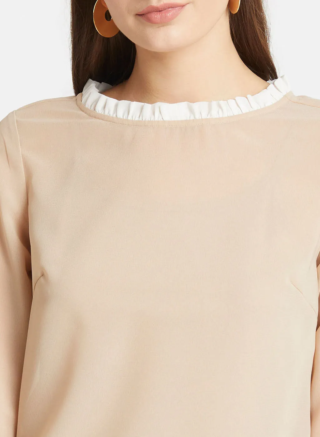 Top With Flared Sleeves