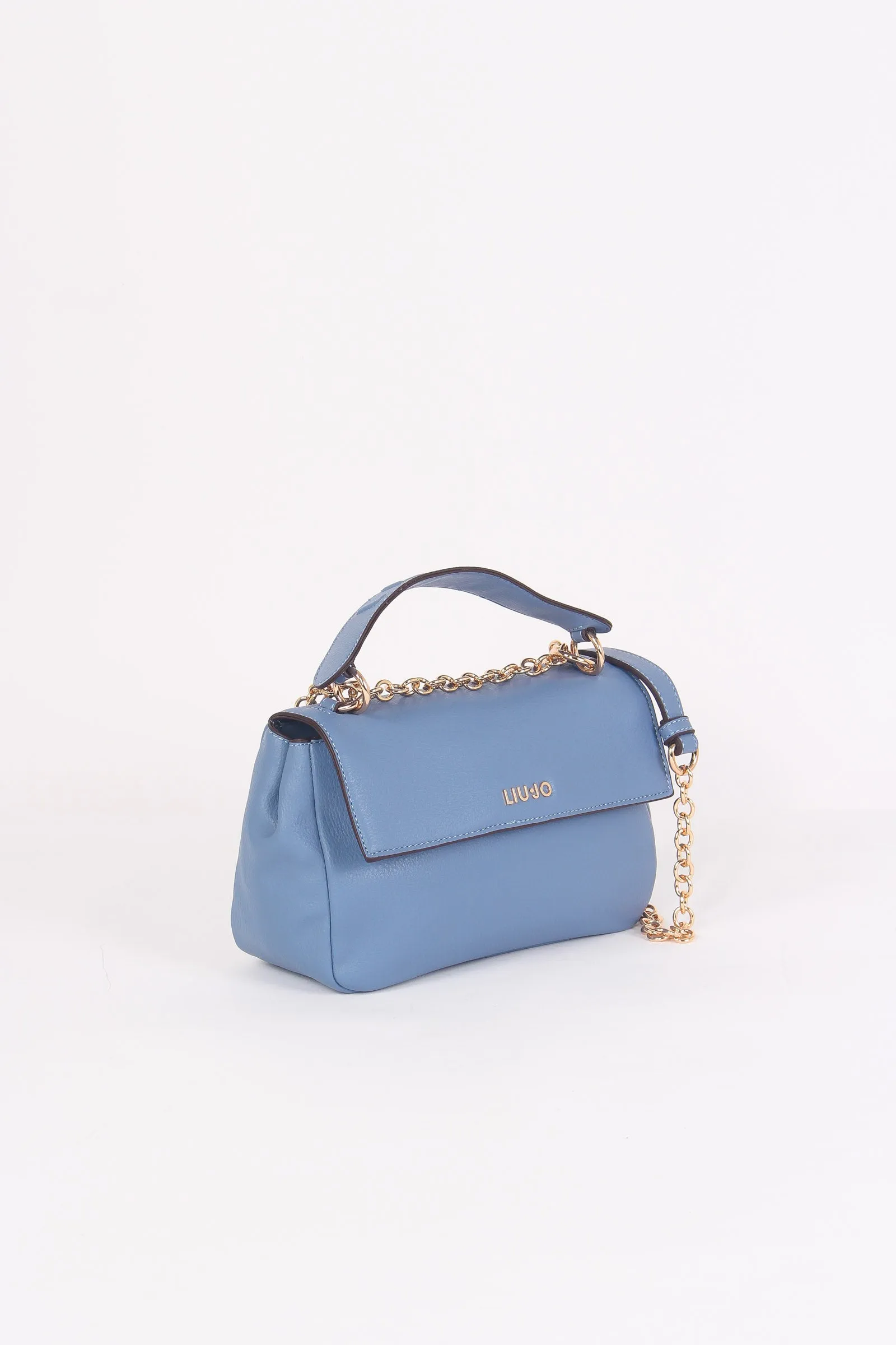 Tracolla Patta Strass Blue Denim