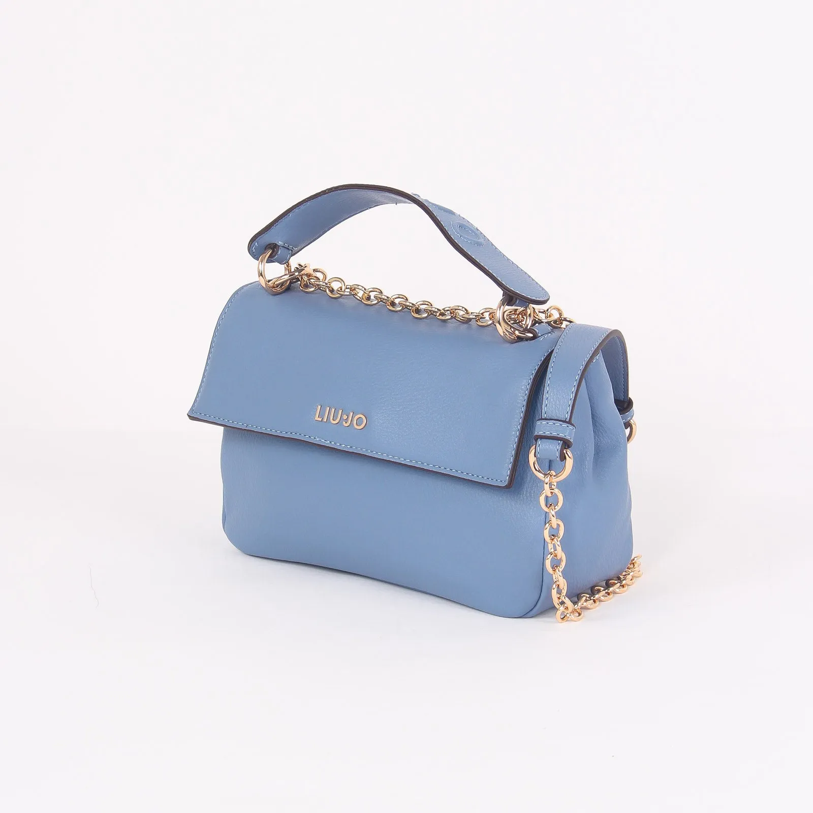 Tracolla Patta Strass Blue Denim