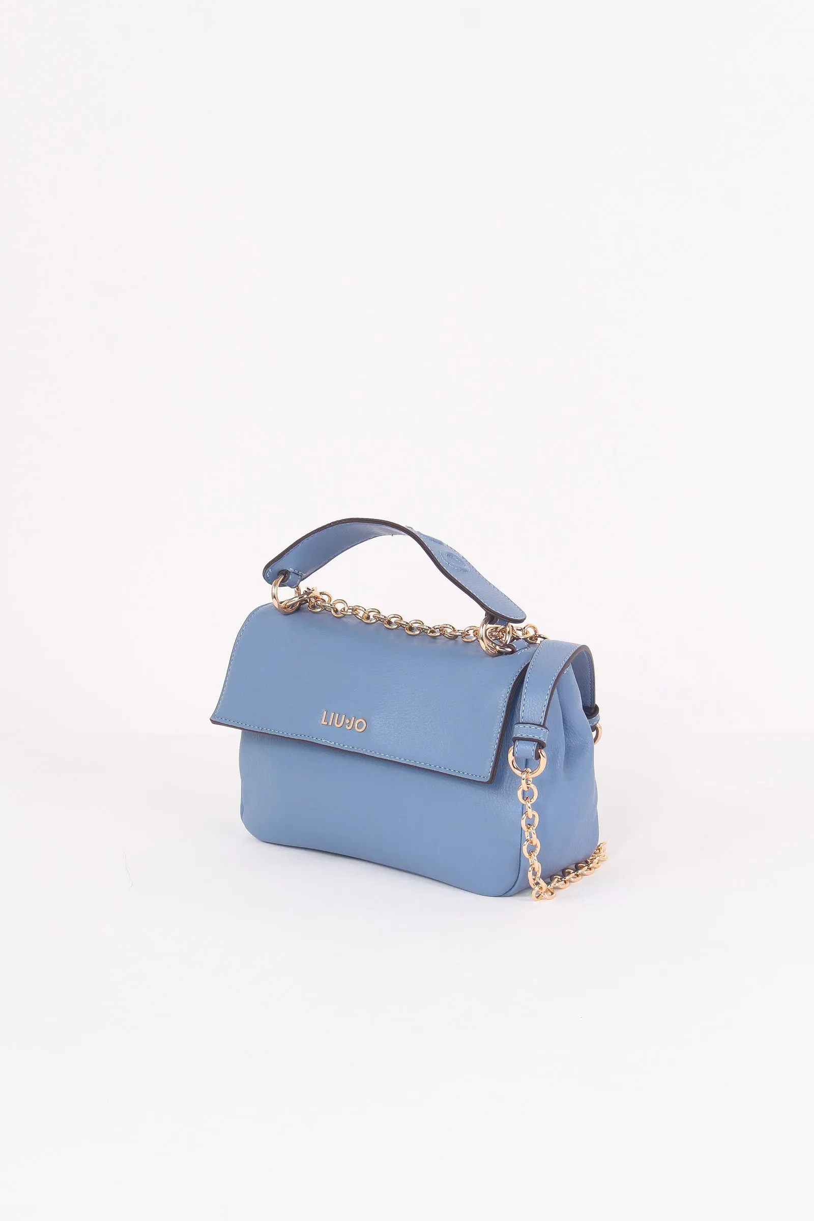 Tracolla Patta Strass Blue Denim