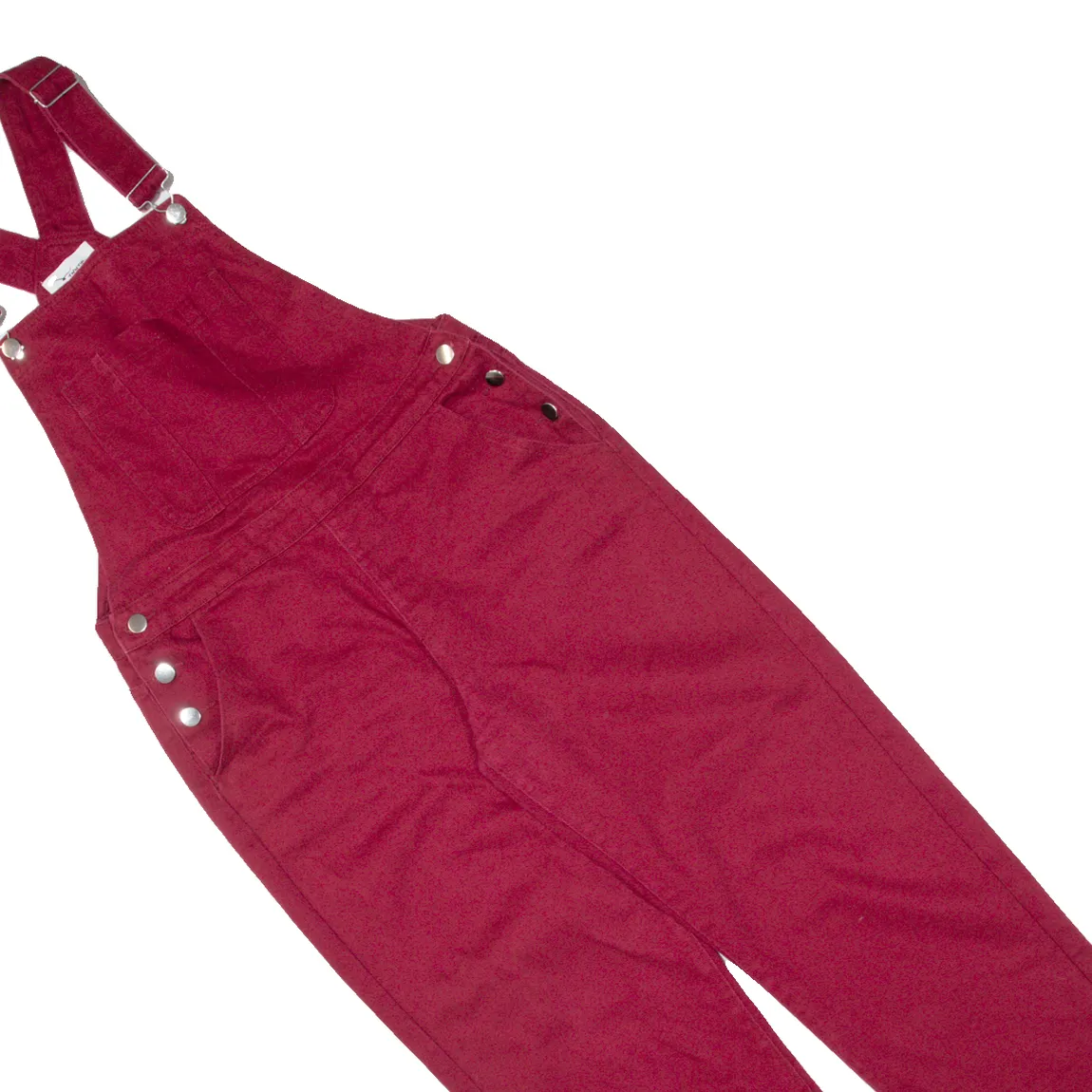 TWIN TIP Womens Dungarees Maroon Relaxed Denim S W32 L27