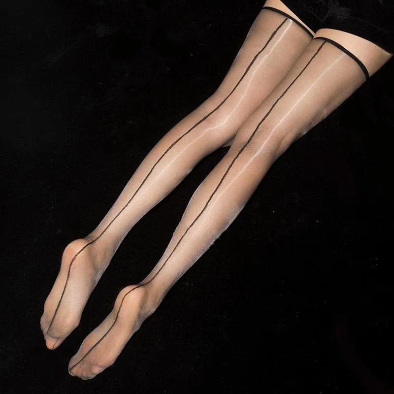 Ultra Thin Transparent Thigh High Stockings