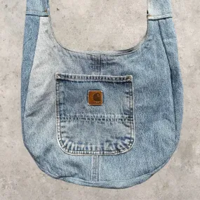 Upcycled Carhartt Denim Crossbody Sling Bag