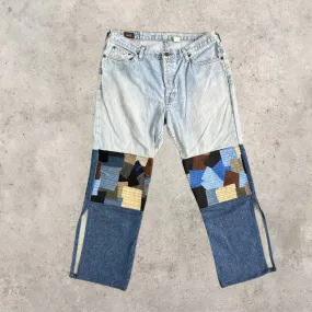 Upcycled Carhartt Patchwork Knee Jeans