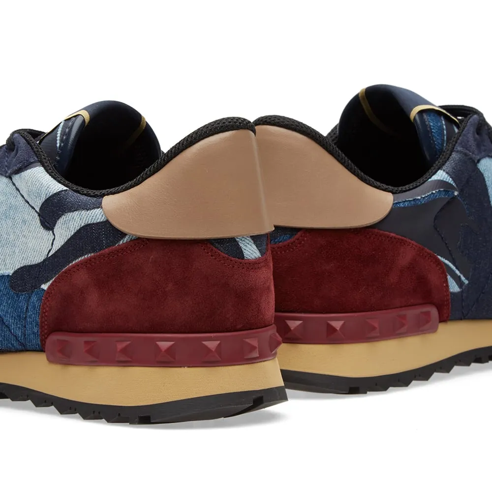 Valentino Rockrunner SneakerIndigo & Stonewash Denim