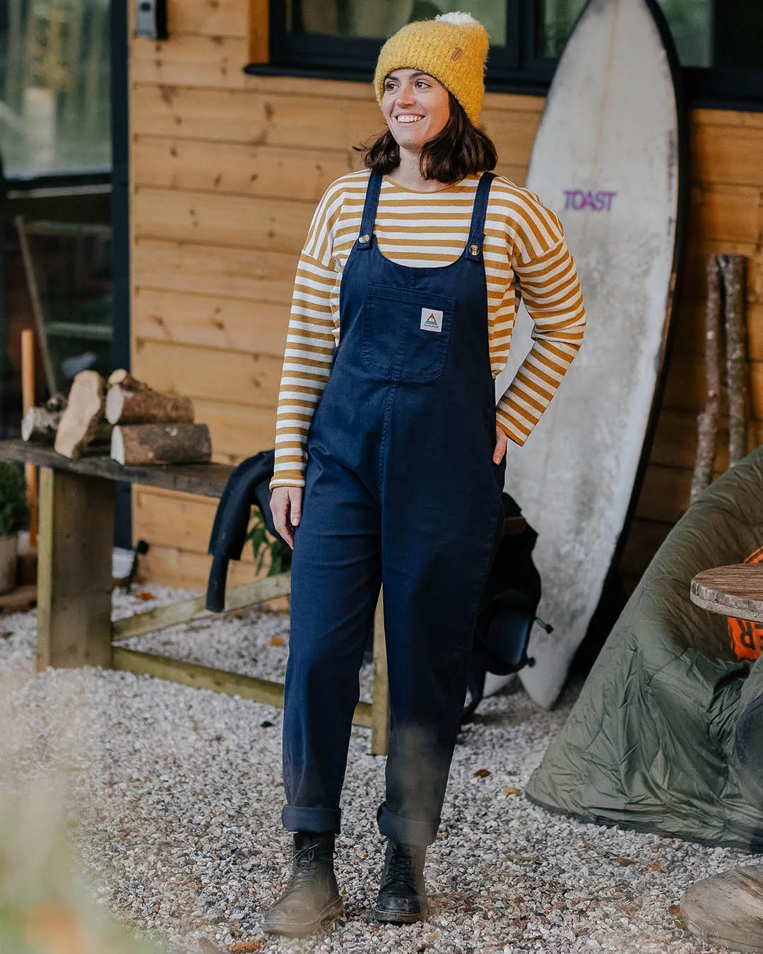 Verglass Dungarees - Deep Navy