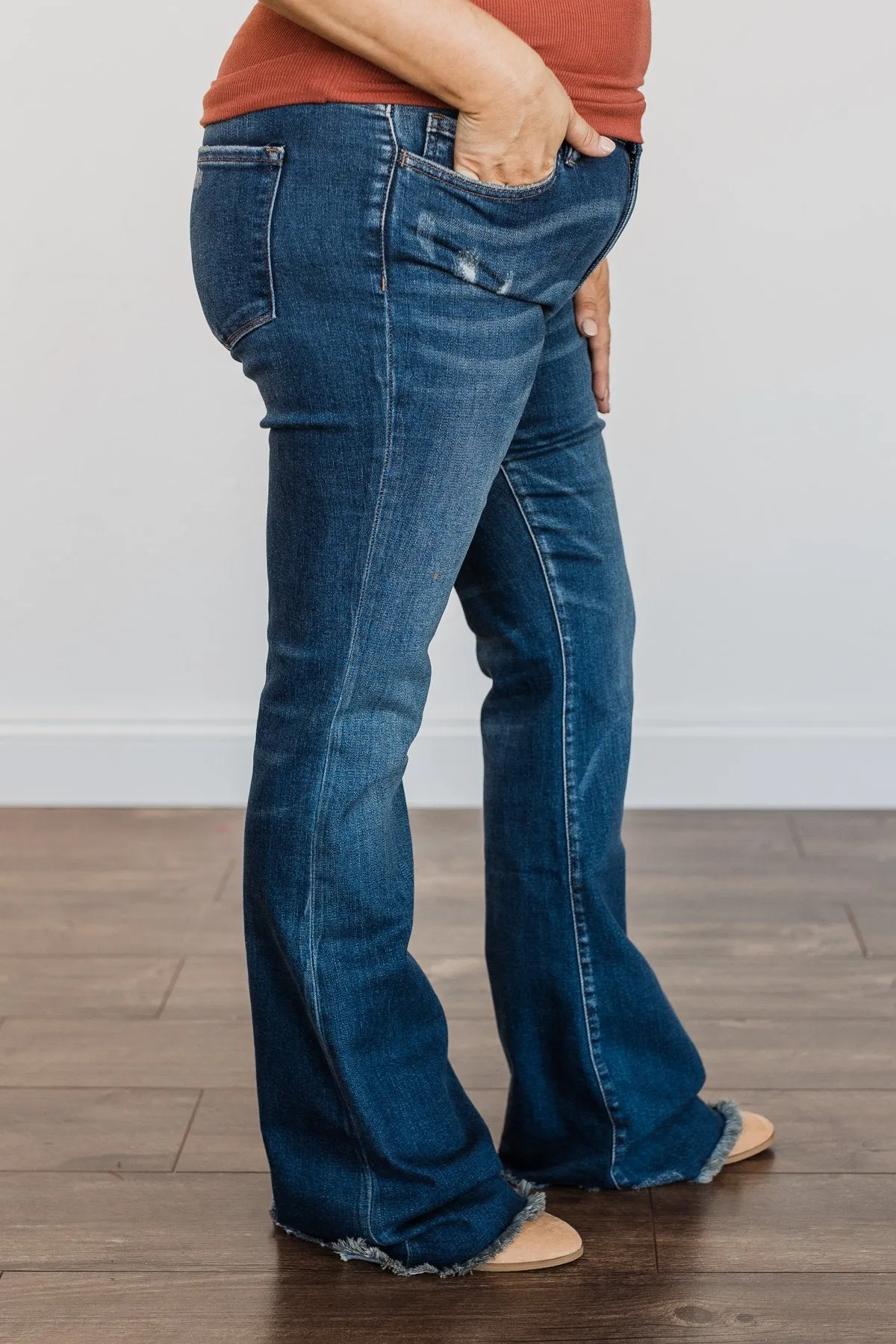 Vervet Mid-Rise Flare Jeans- Whitney Wash