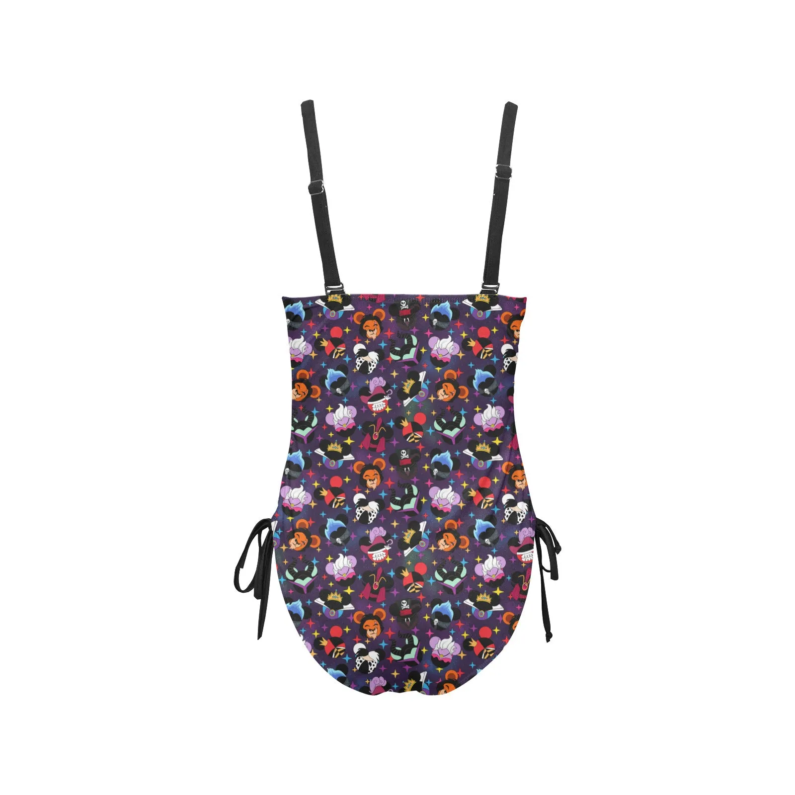 Villains Drawstring Side Women's One-Piece Swimsuit