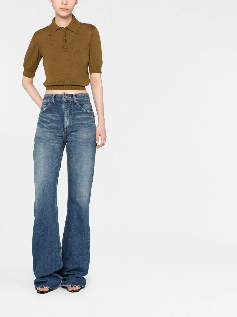 Vintage High-Waisted Flared Jeans