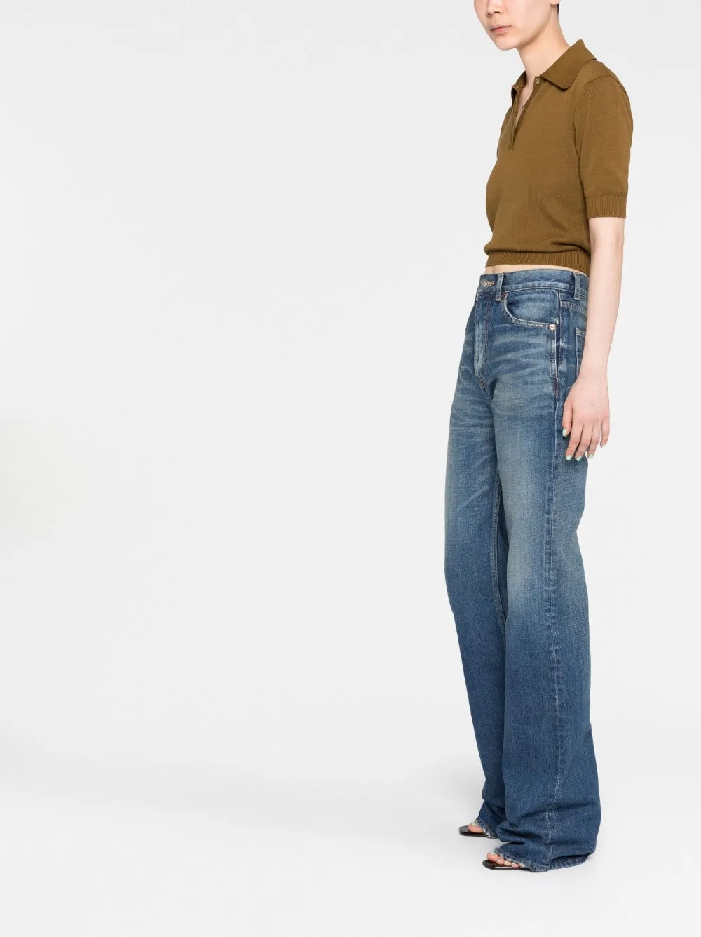 Vintage High-Waisted Flared Jeans