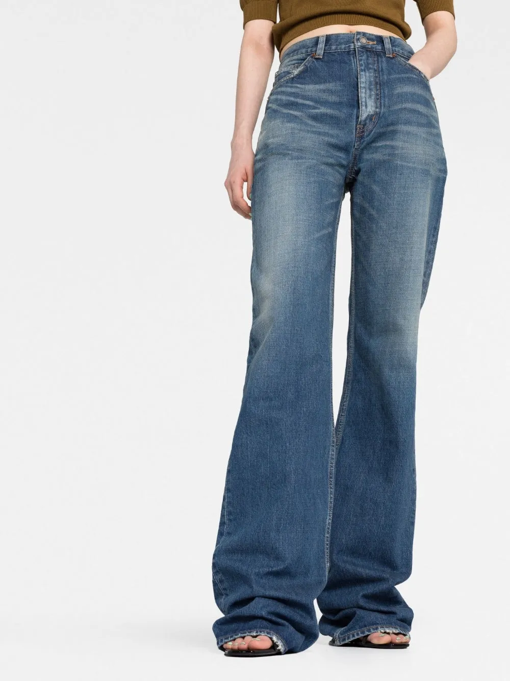 Vintage High-Waisted Flared Jeans