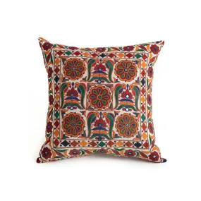 Vintage Rabari Embroidered Pillow