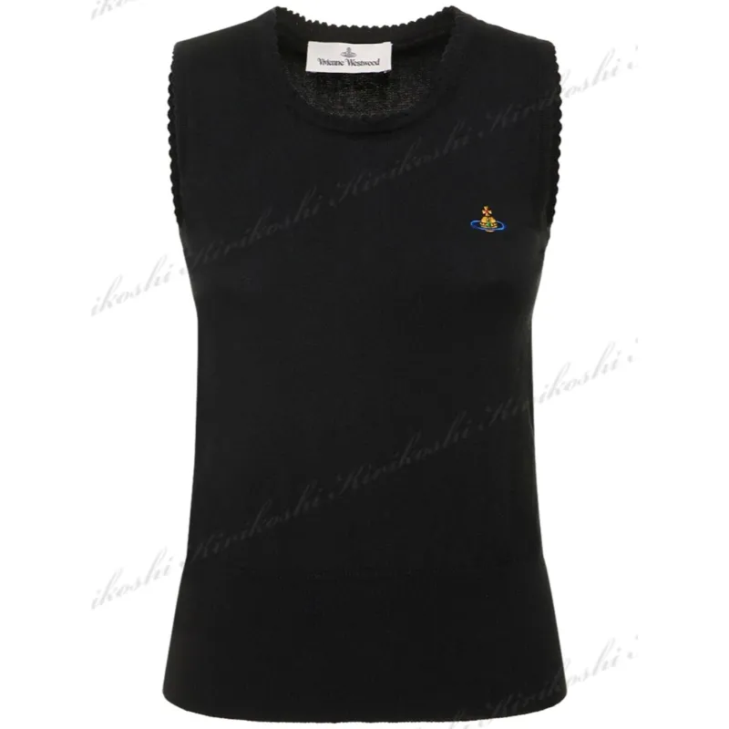 Vivienne Westwood  |Short Casual Style Cashmere Rib Sleeveless Plain Cotton