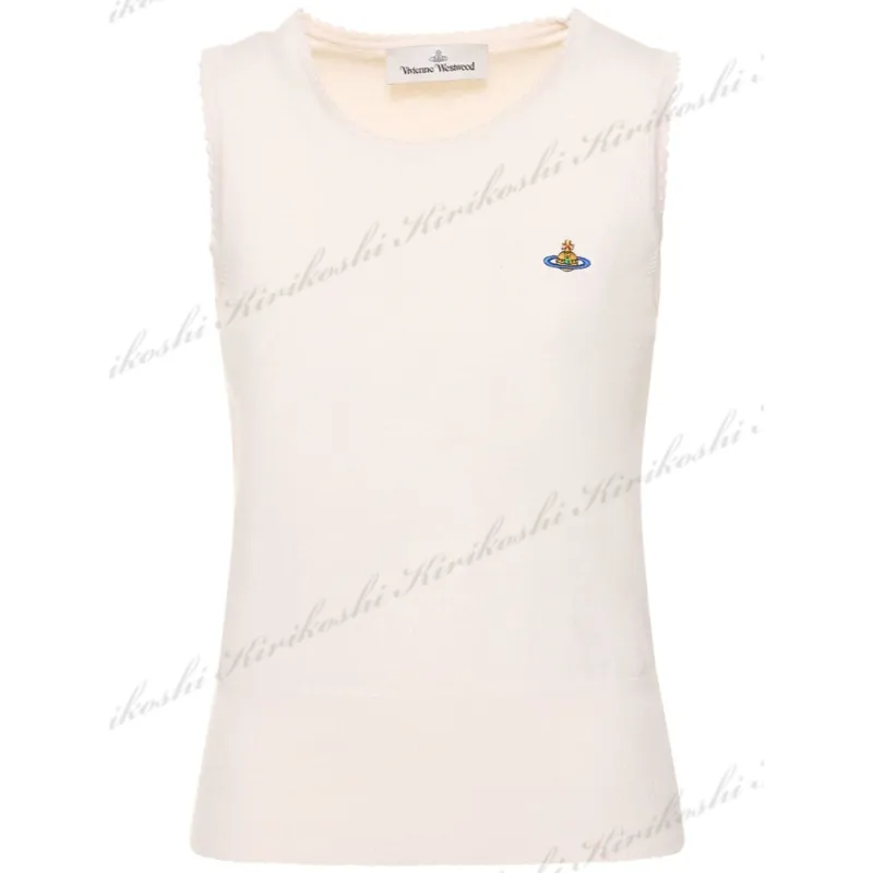 Vivienne Westwood  |Short Casual Style Cashmere Rib Sleeveless Plain Cotton