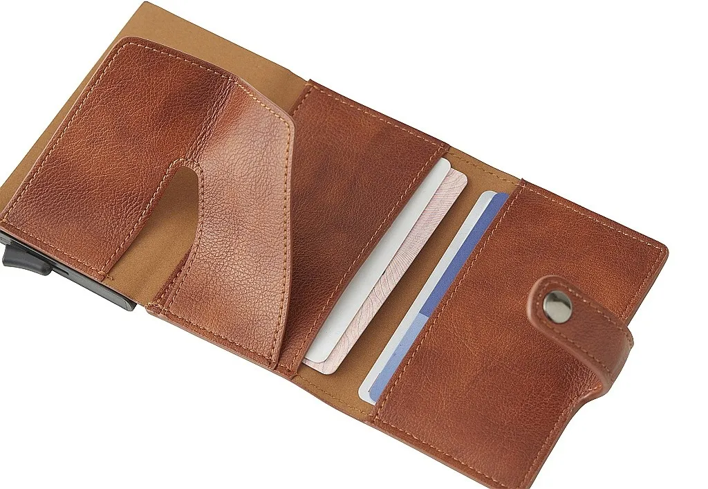 wallet Caterpillar Hard Case - Cognac