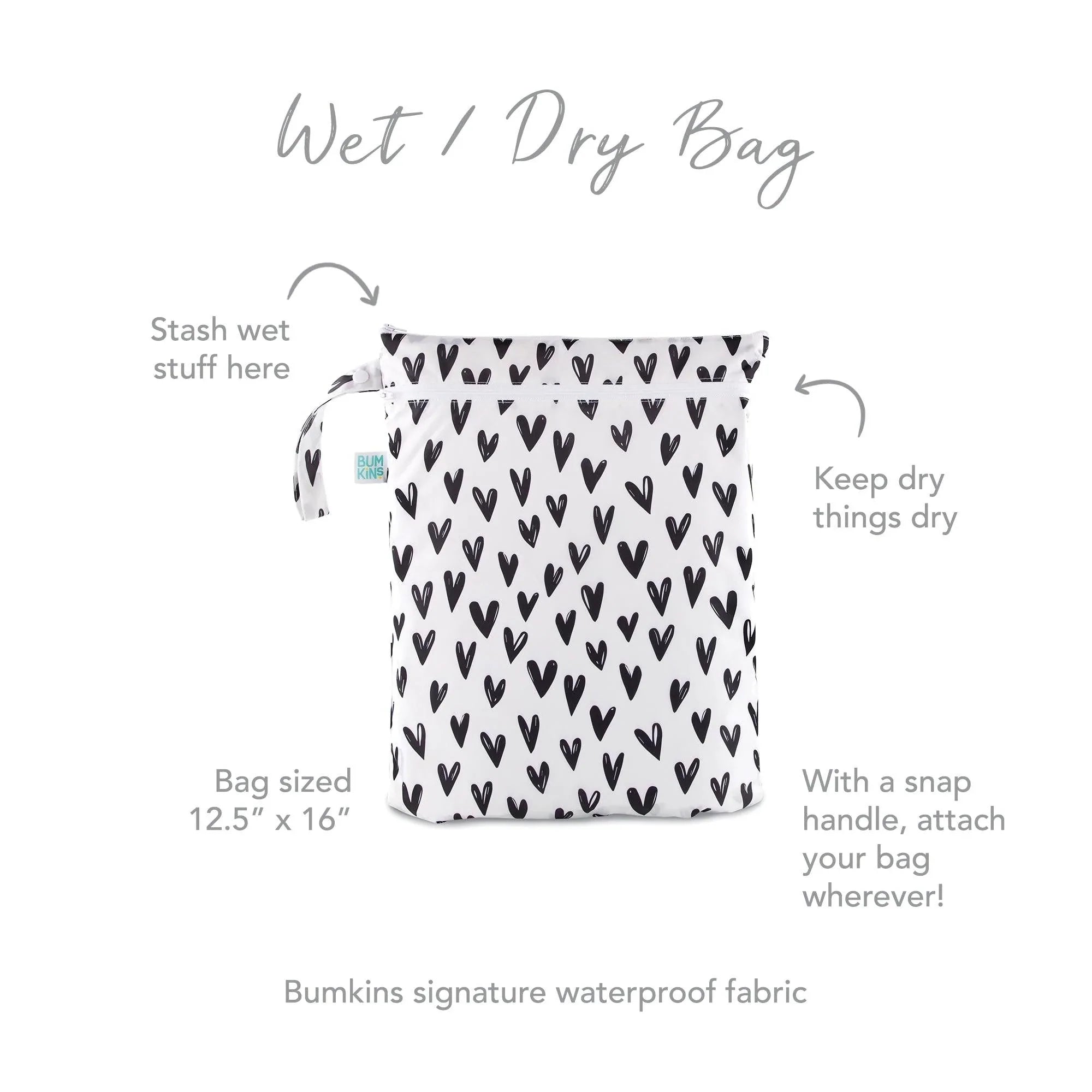 Wet / Dry Bag: Hearts